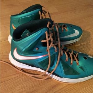 LeBron X 10 Nike air zoom Miami dolphins